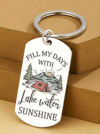 Lake House Gifts For Women Men Lake Accessories Lakehouse Gift Ideas Lakehouse Keychain Camper Accessories Birthday Gifts For Women Men Outdoor Lover Jewelry Christmas Bag Charms Car Accessories Teacher Friend Sister