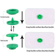 290 Sets, 240/150/50/1, 24 Colors, Glossy Round Plastic T5 Snap Buttons, Perforated Buttons, Seamless Buttons, Suitable For Handmade Clothing, Maternity Pads, Fabrics And DIY Gifts, Clothing Sewing, Wearable Bags, Christmas Home Decor - Multicolor - View 7