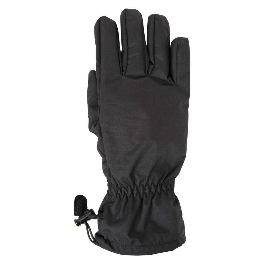 Mountain Warehouse Mens Waterproof Ripstop Gloves (Black) - 50% Polyamide/50% Polyester - (MW1726) - Black - View 1