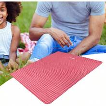 Manta de Picnic Estera al Aire porttil para Acampar Playa de Senderismo Rayado Rojo y Picnic - Picnic mat + 1'1" x 2" (Cuadrado) + 200*145cm - Ver 7