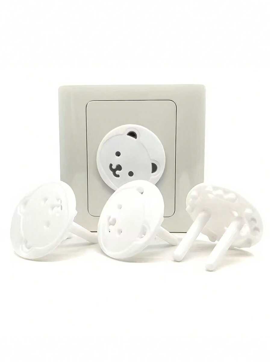 10pcs European Style Socket Covers, Insulation Plug Protector For Two Pin Sockets (For European Standards Countries Only)Baby Shower Family Decorations Gifts