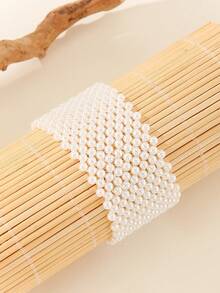 1 buc exagerat vintage lucrat manual cu mărgele țesute cu perle boeme europene și americane în stil coreean sud-african brățară africană Resort