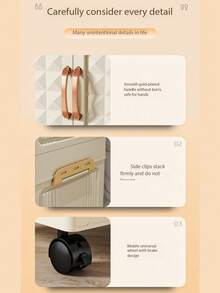 1pc 50cm/19.69in Wide Folding Storage Cabinet, Clothes Closet Storage Box, Portable Wardrobe, Double Door Folding Box, 1-6 Layers Optional, Thickened Double Door With Wheels Storage Cabinet, Home Use No-Installation Organizer Rack, Organize Clothes & Toys Plastic Folding Storage Cabinet