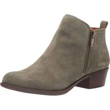 Women's Basel Ankle Bootie - Fashionable Footwear - Olive Night - 查看 8