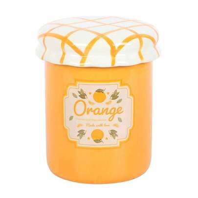 Something Different Tutti Frutti Orange Marmalade Jar Oil Burner (Orange/White) - 100% Mixed - (SD9772)