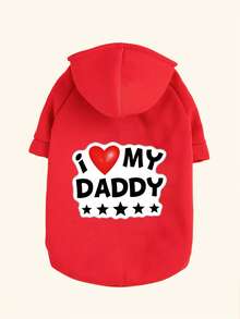 1 pieza Sudadera para mascotas, cálida para el invierno, adecuada para Teddy, Poodle, perros pequeños y cachorros, sudadera casual, ropa para gatitos, anti-desprendimiento, otoño/invierno - Rojo - Ver 11