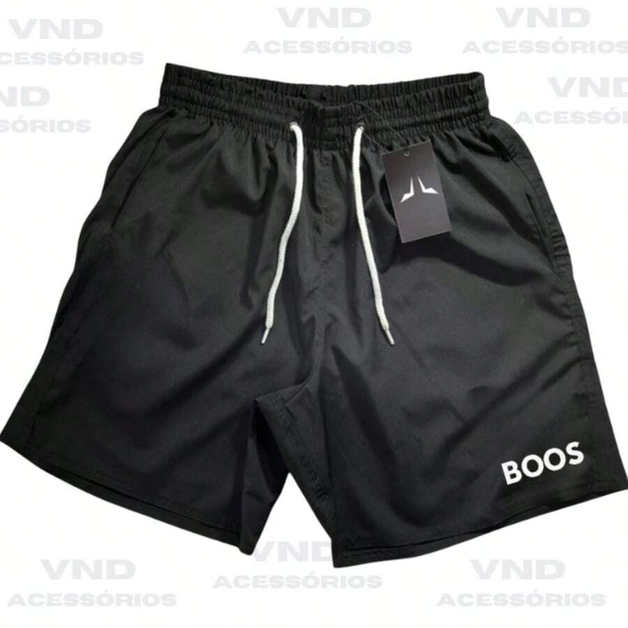 Cotton T-Shirt + Printed Tectel Bermuda Shorts Set - Only BLACK SHORTS - View 1