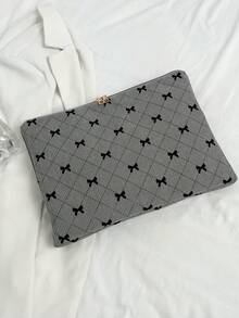 1 Túi đựng máy tính xách tay cho học sinh, 11"/13"/15", Ốp bảo vệ in nơ màu xám thường ngày dành cho cả nam và nữ, Tương thích với Macbook, HP, ASUS, Phù hợp cho bé gái, thanh thiếu niên, bé trai, sinh viên đại học, Ốp đựng máy tính bảng 9-15", Tương thích với iPad Air 4/5, Ốp đựng máy tính xách tay chuyên nghiệp, Ốp đựng máy tính xách tay cho nữ, cho nam, Vật dụng cần thiết khi đi du lịch - Xám - Xem 7