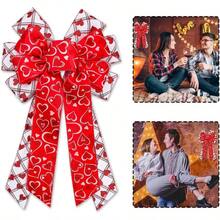 Luxury Black Gold Halloween Wreath Bow - Large Wired Decor Front Doors, Holiday Trees Festive Indoor Outdoor Decorations, 11.42x20.87 Inch - G 型 - 查看 2