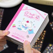 1 Mini Cutting Sticker Book, Dopamine 5.0 Nose Clip Pattern Scrapbooking & Nail Art Stickers, Mini Sticker Book
