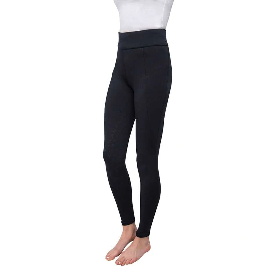 Hy RFORMANCE Girls Horse Riding Tights (Black) - 89% Polyester/11% Spandex - (BZ5078) - Black - View 1
