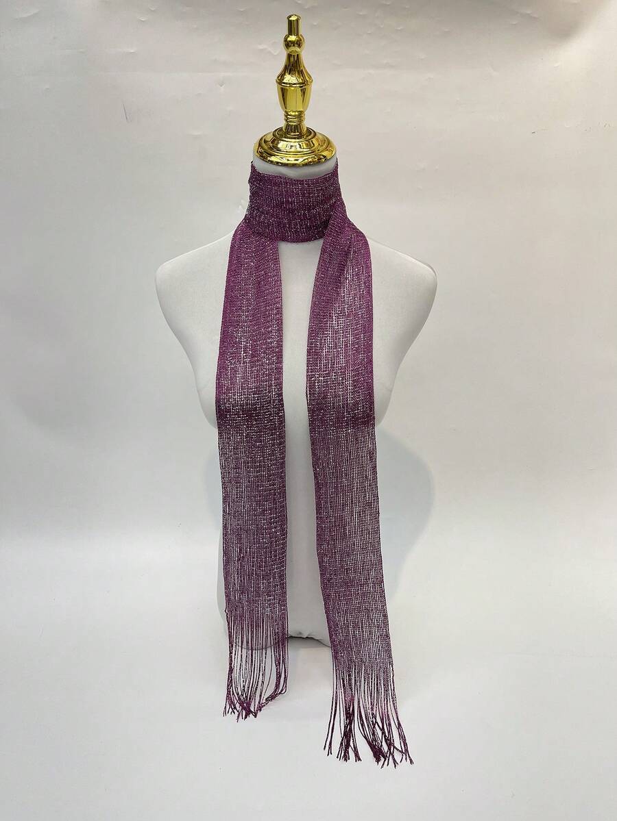 1 Stück modischer und vielseitiger Damenschal mit Quasten für Kleider