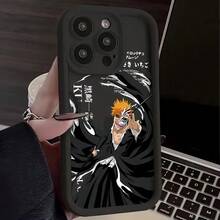 Funda de Teléfono Anime B-BLEACHS para Chicos Compatible con iPhone 16 15 14 13 12 11 Pro Max Mini XR XS X 7 8 Plus, Cubierta Trasera de TPU Suave a Prueba de Golpes - Mezcla de colores - Ver 3