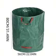 200升加厚型带提手花园落叶袋，绿色可重复使用耐用园艺垃圾袋，庭院垃圾袋，清洁用品，返校用品 - 彩色 - 查看 10