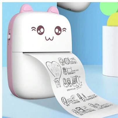 Mini Impressora Térmica De Bolso Portátil Impressão Sem Fio Fotos Notas Bluetooth Para Android iOS