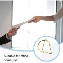 Pcs Small Golden Paperclips Stainless Steel Waterdrop Shaped Paperclips Bookmarks Paper Clips Clamps Memo Paper Photo 15 * 25mm Gold - Gold - View 7