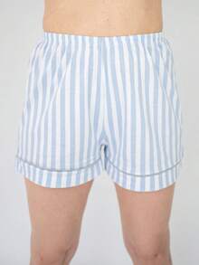 Women Pajama Sets - Xanh và trắng - Xem 7