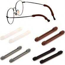 Juego de 52 Piezas Retenedores de Silicona para Lentes, Antideslizante Sujetador de Lentes, Accesorios para Gafas, Almohadillas para Anteojos, Gomas Gomitas para Cristales, Soporte para Gafas - inicial - Ver 4