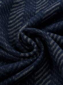 1 件男士绅士风 30*180cm 简约保暖围巾，适合商务、外出、日常搭配，秋冬 - 紳士藍 - 查看 6