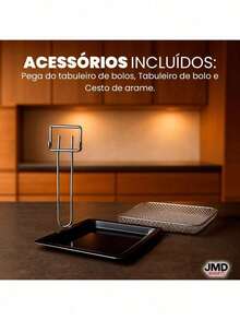 Mini Forno Elétrico com Convecção 30L Compacto para Cozinhas com Pouco Espaço - Preto - Visão 4