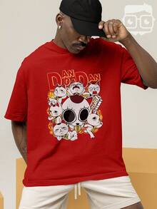 Shirt T-Shirt Oversized Streetwear Dandadan Vovó Turbo Granny Okarun Anime REF 7310 VEST NERD - Đỏ - Xem 8