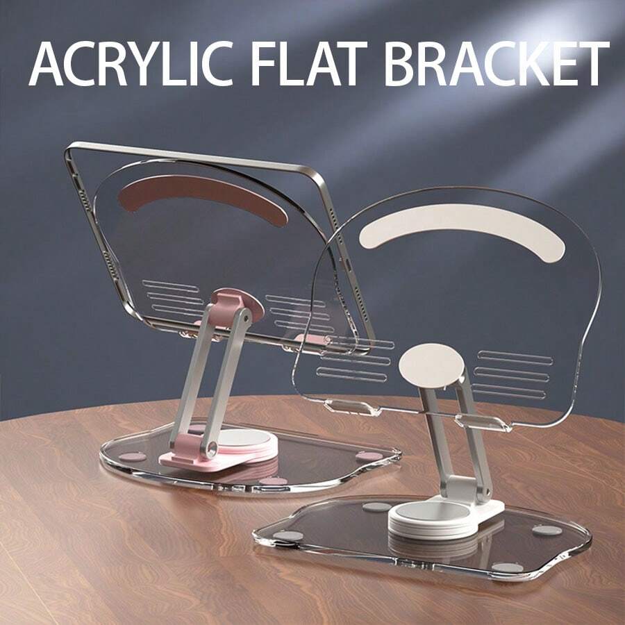 Soporte ajustable de acrílico para tableta y teléfono, compatible universalmente, diseño plegable y portátil, con múltiples opciones de color, regalo del Día de San Valentín - Multicolor - Ver 1