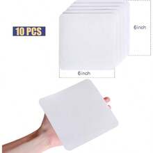 - Kit de reparacin de parches inflables u2013 Cinta de reparacin de piscinas de TPU impermeable, parche de reparacin resistente para colchn de aire, casa de rebote, juguetes inflables, tienda - 6 pulgadas x 6 pulgadas - Ver 3