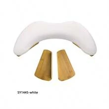 White Butterfly Angled Manicure Hand Pillow, Dual Hand PU Manicure Desk Armrest, Comfortable Nail Salon Desk Support - White - View 6