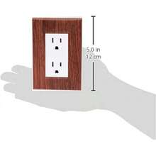 iGOTO PB105/2-B Contacto duplex aterrizados con Placa - Negro/Blanco - Ver 5