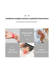 1pc Knitted Nylon Wrist & Palm Protector, Elastic Breathable 4-Way Stretch Compression Wrist Support Sleeve For Badminton, Mouse Hand - 彩色 - 查看 8