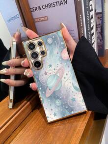 1 件 6D 电镀白色 TPU 喷漆元素 Galaxy、星球、图案防震、防滑、全覆盖手机壳，适用于 Apple/配套手机壳/有趣的手机壳/Galaxy 手机壳/Redmi 手机壳/OPPO 手机壳/17 Pro Max 手机壳/配套手机壳适用于 17 PRO MAX/16 Pro Max 手机壳/Galaxy A05 手机壳/Galaxy A54 5G 手机壳/Galaxy A52/A52s 5G 手机壳/Galaxy S21 FE 5G 手机壳/Galaxy S23 Ultra 手机壳/Galaxy S24 Ultra 5G 手机壳/POCO X5 Pro 手机壳 - 彩色 - 查看 2