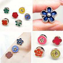 60pcs Reusable Snap Buttons - Instantly Detachable For Pants, Dresses And Jacket Sets | Fashion Accessory, Waist Adjuster, Seamless Replacement Kit - Multicolor - View 7