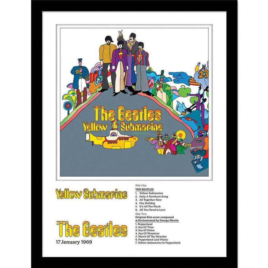 The Beatles Yellow Submarine Framed Print (Multicoloured) - 100% Mixed - (PM10364) - Multicolor - View 1