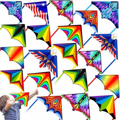 Mini Kite For  Adults, Finger Launcher Kites For  Age 3-5 4-8 8-12,  Kite Easy To Fly On Yard Beach Outdoor Toys, Great For Birthday Party Favors Stocking Stuffers,23414957
