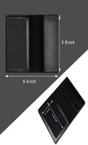 Honmein 2 Pcs Passport Holders,Ultra Slim Passport Wallet,PU Leather Passport Cover For Women And Men