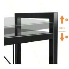 Rejilla de cocina retráctil para horno microondas, horno doméstico de una sola capa y soporte de almacenamiento para olla arrocera de escritorio de doble capa - capa - Ver 4