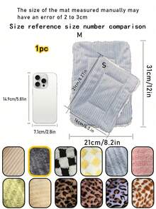 Plush Pet Bed Mat 8.2"*12", Soft, Thick, Warm, And Breathable Pad For Guinea Pigs, Hamsters, Hedgehogs, Squirrels, And Rabbits, Comfortable Nest Blanket For Small Animals,Machine-Washable Cage Mat, Perfect For Travel And Portable Use.