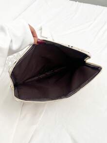 1pc Student Laptop Bag, 11"/13"/15" Laptop Sleeve, White Bow Print Casual Unisex Protective Cover, Notebook Bag, File Bag, Laptop Case, Laptop Carrying Bag, 11 13 15 Inch Desktop Protective Sleeve, Compatible With Macbook, HP, ASUS, Suitable For Girls, Teenage Girls & Boys, College Students, Tablet Handbag, 9-15 Inch, Compatible With IPad Air 4 5 Pro, Compatible With IPad Protective Case, Shock-Resistant Sleeve - White - View 9