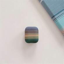 Carbon Fiber Striped Protective Case Compatible With Airpods Pro 3, 4/3, 1/2, Pro 2 - Multicolor - View 8
