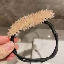 1 chiếc dụng cụ tạo búi tóc pha lê thời trang mới, dụng cụ tạo kiểu tóc búi rối, dụng cụ tạo hình búi tóc hình bánh donut, máy uốn tóc giả ngọc trai thủ công, phụ kiện tóc, phụ kiện đội đầu, phụ kiện tóc dành cho nữ - Nhiều màu - Xem 9