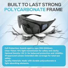 - anteojos de sol para ciruga de cataratas anteojos oscuras para ciruga ocular LASIK y recuperacin de cataratas con diseo de ajuste abatible y proteccin - inicial - Ver 5