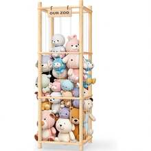 Animal Storage & Organizer, Wooden Cute Zoo Toy Holder For Toddler Rooms, Playrooms & Bedrooms - 基本的 - 查看 1