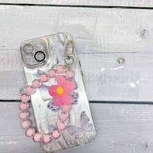 Dây đeo điện thoại đính hạt phong cách đồng quê mùa hè, dây hạt kẹo trong suốt, đồ trang trí hoa, giá đỡ tai nghe, móc khóa túi xách (không bao gồm ốp điện thoại) - hình dạng - Xem 17