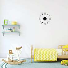 Atyhao Reloj de Pared con Notas Musicales de Bricolaje, Diseño único, Movimiento de Barrido Silencioso, Superficies de Espejo Acrílico, Números Romanos 3D, Esfera de Reloj Decorativa de - 1 - Ver 9