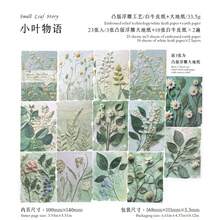1 包 23 件纸花和情书剪贴簿材料，浮雕花卉图案，混合复古植物装饰纸，适合返校 - 彩色 - 查看 17