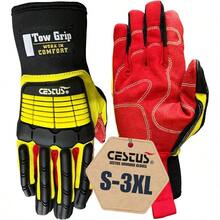 Cestus 3084 ANSI Cut A2 Impact Gloves 1 3 10 50 Pairs Heavy Duty Work Gloves For Construction Rigging Tow Truck