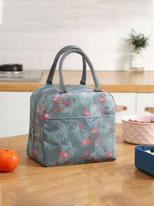 1 件羊驼图案保温午餐袋、防水午餐盒、化妆包、旅行洗漱包、化妆包、沙滩包、节日必备品、学校用品、女性旅行必备品、大学、宿舍、浴室、午餐盒、教师、野餐、露营、冷藏袋、午餐盒 - 彩色 - 查看 2