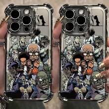 Boondocks Youth Classic Cool Anime Character Fashion Illustration Phone Suitable 17 16e 16 15 14 13 12 11 Pro X XR XSMAX 8 Plus Anti-Drop Transparent Soft Back Cover, Daily Use Cover, Y Phone Accessory, Highquality, Durable Material, Protective Cover, Youth Fashion, Userschristmas Phone Cases Phone 17 Gifts Stuff Decoration - 混合顏色 - 查看 5