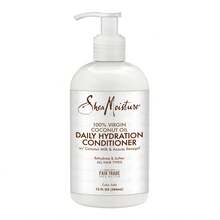 Shea Moisture Acondicionador hidratante con aceite de coco 100% virgen, hidratación diaria, desenreda y reduce el frizz, fórmula natural, cuidado capilar profundo y suavizante, ideal para todos los tipos de cabello - Gris Claro - Ver 7