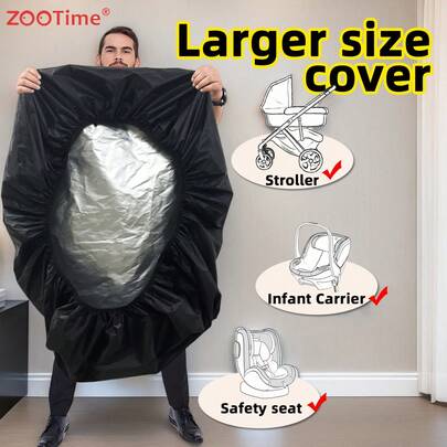 Coprisedile auto multifunzionale Zootime, disponibile a doppia faccia, con copertura rinforzata e ingrandita, adatto per coprire i sedili dell'auto e isolare il calore e la luce solare, bloccando i raggi UV per mantenere il sedile fresco. Può essere utilizzato anche per passeggini e culle per bambini. Set accessori da viaggio per bambini, parasole, impermeabile, antipolvere, resistente all'usura.